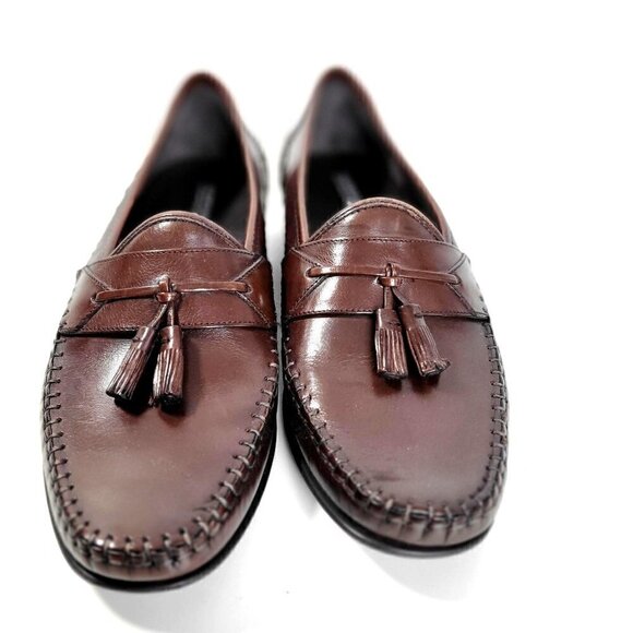 Florsheim Mens Brown Dress Tassel Loafer Men Shoes Size 10D - Picture 2 of 16